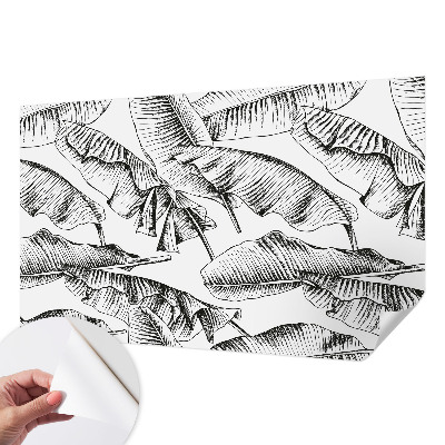 Moderní samolepicí fototapeta Banánové listy