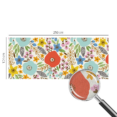 Samolepící fototapeta 3d Květinový vzor