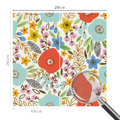 Samolepící fototapeta 3d Květinový vzor