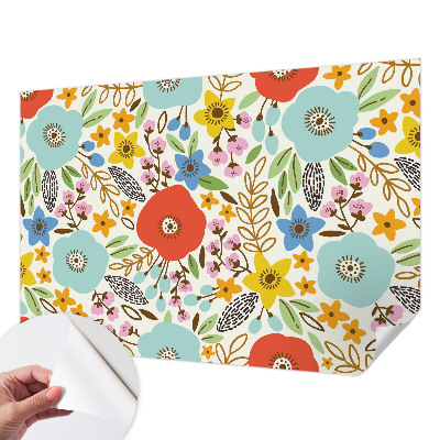 Samolepící fototapeta 3d Květinový vzor