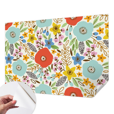 Samolepící fototapeta 3d Květinový vzor