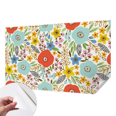 Samolepící fototapeta 3d Květinový vzor