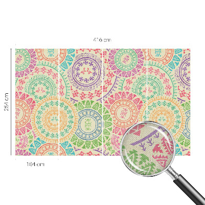 Samolepicí fototapeta do obýváků Barevné mandaly