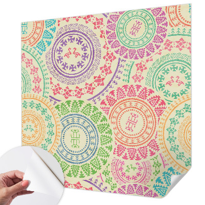 Samolepicí fototapeta do obýváků Barevné mandaly