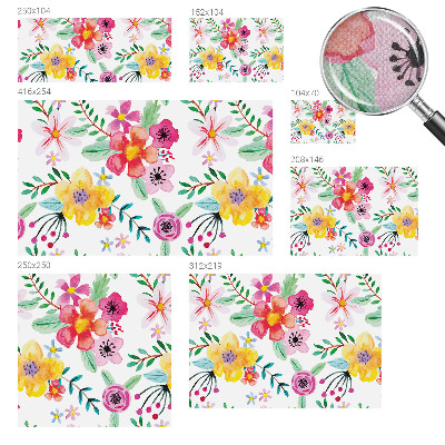 Samolepicí fototapeta do dětského pokoje Květinová svěžest