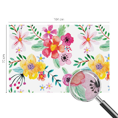 Samolepicí fototapeta do dětského pokoje Květinová svěžest