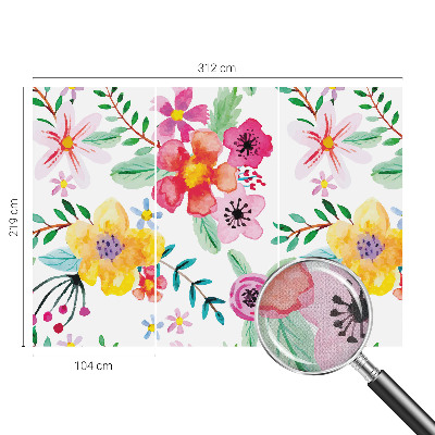 Samolepicí fototapeta do dětského pokoje Květinová svěžest