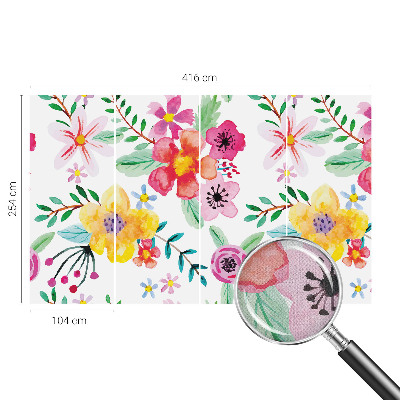 Samolepicí fototapeta do dětského pokoje Květinová svěžest