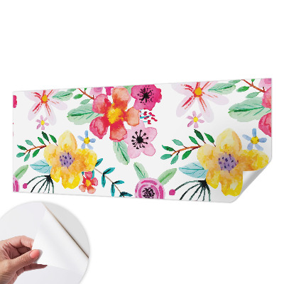 Samolepicí fototapeta do dětského pokoje Květinová svěžest