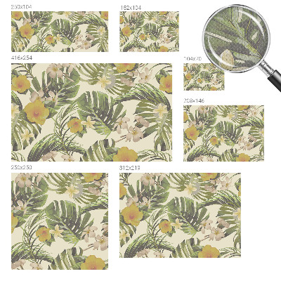 Samolepicí fototapeta na zeď Exotická flóra