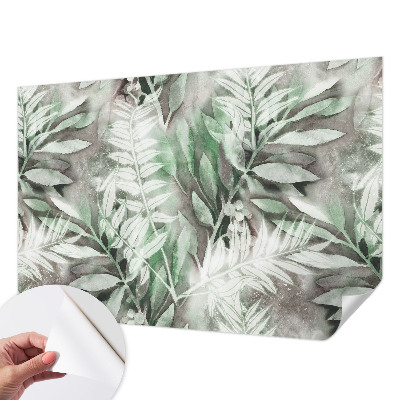 Samolepicí fototapeta do dětského pokoje Akvarelové listy