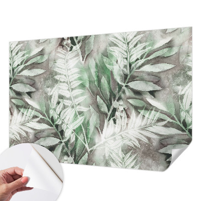 Samolepicí fototapeta do dětského pokoje Akvarelové listy