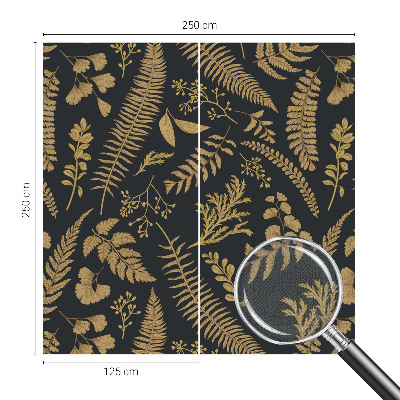 Samolepicí fototapeta do ložnice Botanické listy