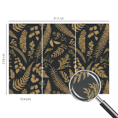 Samolepicí fototapeta do ložnice Botanické listy