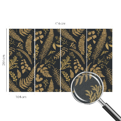 Samolepicí fototapeta do ložnice Botanické listy