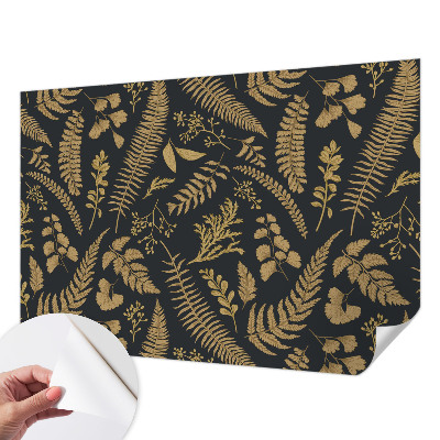 Samolepicí fototapeta do ložnice Botanické listy