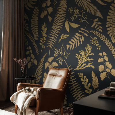 Samolepicí fototapeta do ložnice Botanické listy