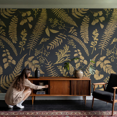 Samolepicí fototapeta do ložnice Botanické listy