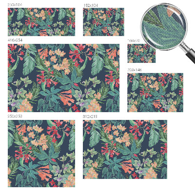 Samolepicí fototapeta do obýváků Tropické květiny