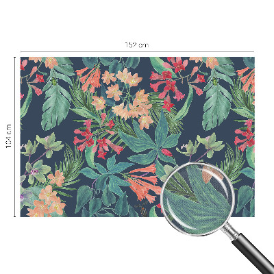 Samolepicí fototapeta do obýváků Tropické květiny