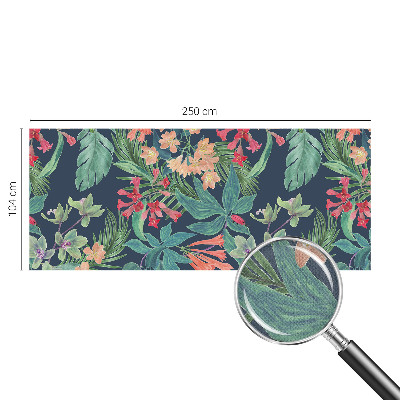 Samolepicí fototapeta do obýváků Tropické květiny