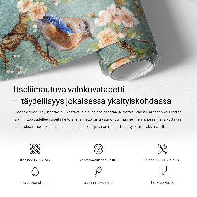 Samolepicí fototapeta do obýváků Tropické květiny