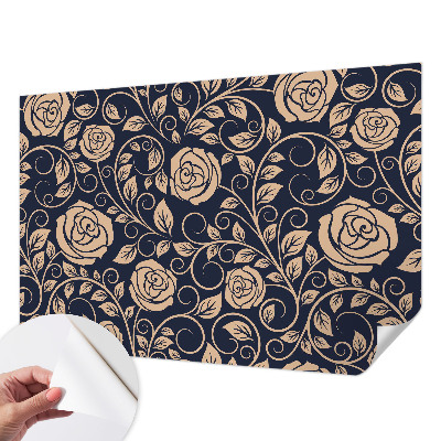 Moderní samolepicí fototapeta Romantické květiny