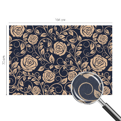 Moderní samolepicí fototapeta Romantické květiny