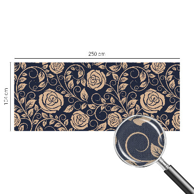 Moderní samolepicí fototapeta Romantické květiny