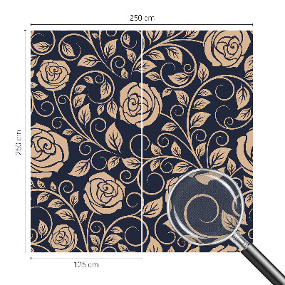 Moderní samolepicí fototapeta Romantické květiny