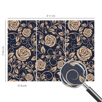 Moderní samolepicí fototapeta Romantické květiny