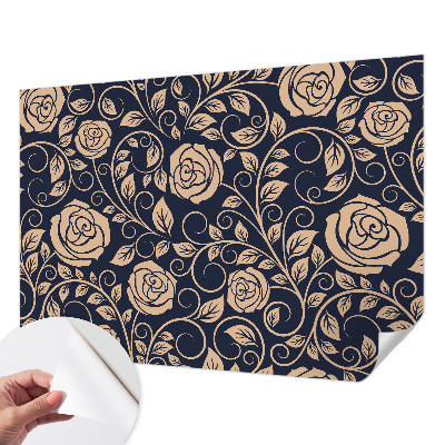 Moderní samolepicí fototapeta Romantické květiny