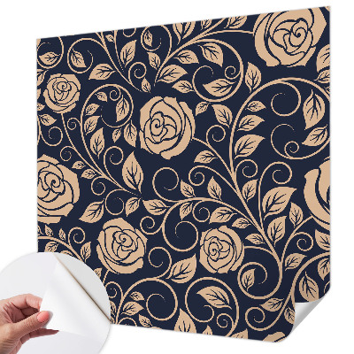 Moderní samolepicí fototapeta Romantické květiny