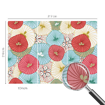 Samolepící fototapeta 3d Květinový vzor