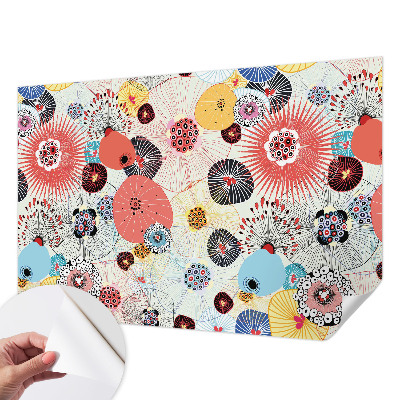 Samolepící tapeta Barevné květiny