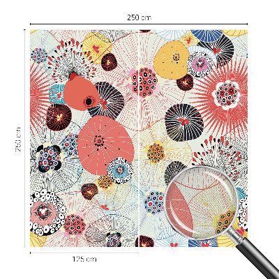 Samolepící tapeta Barevné květiny