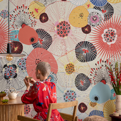 Samolepící tapeta Barevné květiny