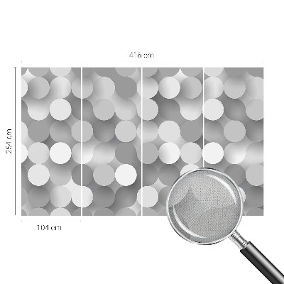 Samolepicí fototapeta do dětského pokoje Šedé kruhy