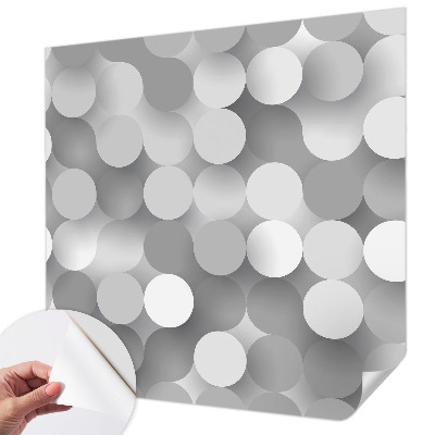Samolepicí fototapeta do dětského pokoje Šedé kruhy