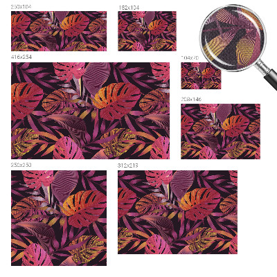 Samolepicí fototapeta do ložnice Exotické listy