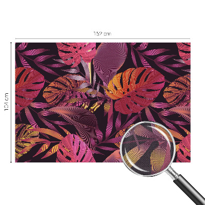 Samolepicí fototapeta do ložnice Exotické listy