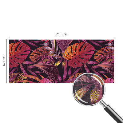 Samolepicí fototapeta do ložnice Exotické listy