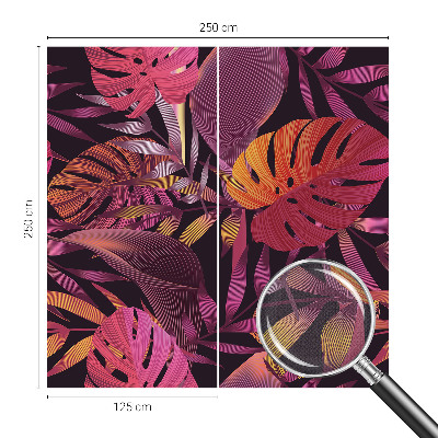 Samolepicí fototapeta do ložnice Exotické listy