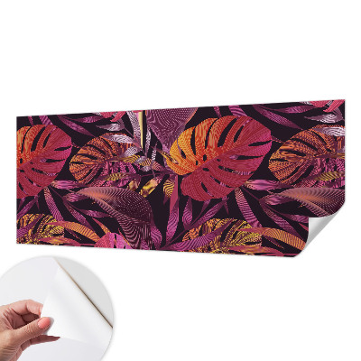 Samolepicí fototapeta do ložnice Exotické listy