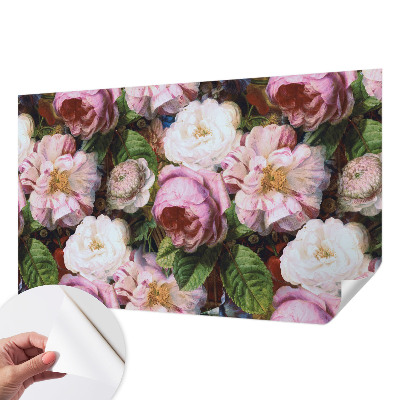 Samolepicí fototapeta do obýváků Květinová elegance