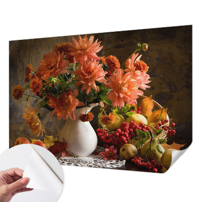 Samolepicí fototapeta do dětského pokoje Podzimní kompozice