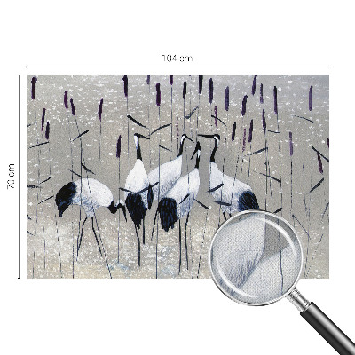 Samolepící fototapeta 3d Harmonické jeřáby