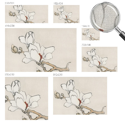 Moderní samolepicí fototapeta Křehké magnólie