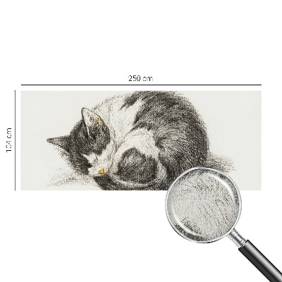Samolepící fototapeta 3d Rozkošná kočička