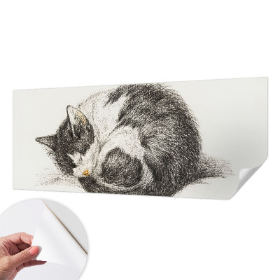 Samolepící fototapeta 3d Rozkošná kočička